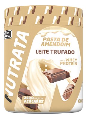 Pasta  Amendo Whey 600g Leite Trufado Nutrata