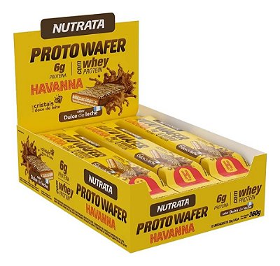 Proto Wafer 12 De 30g Doce De Leite Havanna Nutrata