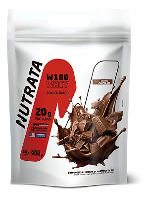 Whey Protein W100 900g Refil Chocolate Nutrata