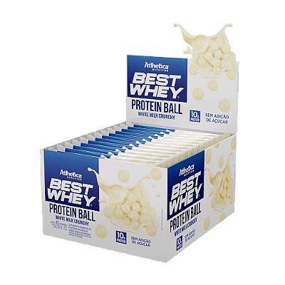 Best Whey Protein Ball 12 De 50g White Milk Crunchy