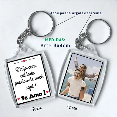 Chaveiro com foto 3x4