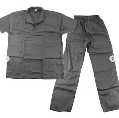 Conjunto Camisa e Calça Brim