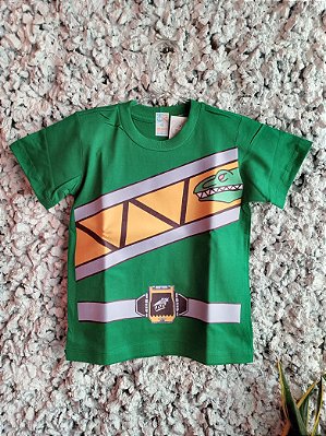 Camiseta Infantil Power Rangers Dino Charge Verde