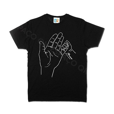 Camiseta Adulto Pai Mão Amiga - 1 filho (a)