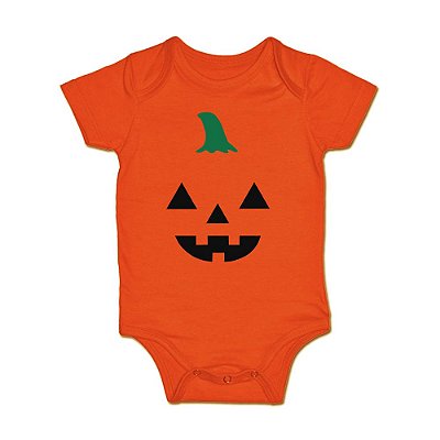 Body para Bebê Halloween Abóbora