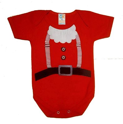 Body Para Bebê Papai Noel