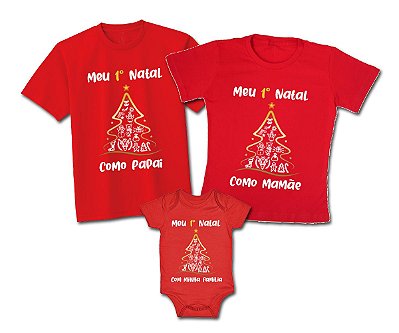 Kit Família Meu Primeiro Natal com a Minha Familia