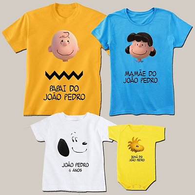 Kit Família Personalizado Snoopy