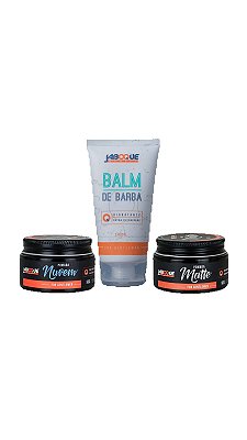 1 Pomada Nuvem + 1 Balm para Barba + 1 Pomada Matte