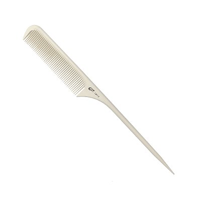 Pente Cabo Fino Profissional Umi de Carbono Antiestático 23,5cm CB712 Branco