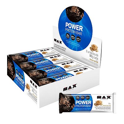 Power Protein Bar - 12 unid -  Max Titanium