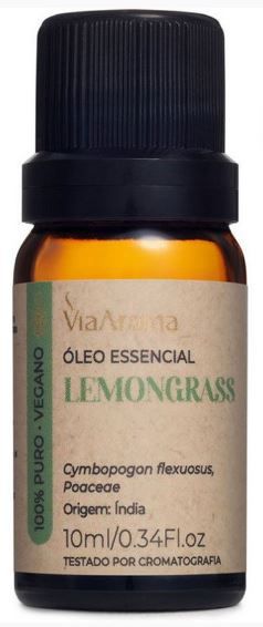 Óleo Essencial Lemongrass - 10ml - Via Aroma