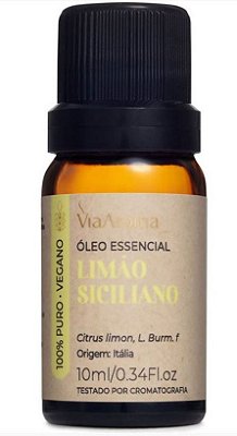Óleo Essencial Limão Siciliano - 10ml - Via Aroma