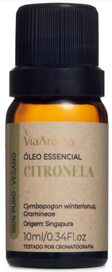 Óleo Essencial Citronela - 10ml - Via Aroma