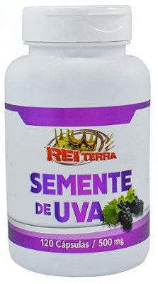 Semente de Uva 500mg - 120 caps - Rei Terra