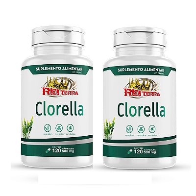 Kit Clorella 500mg - 2 unidades - Rei Terra