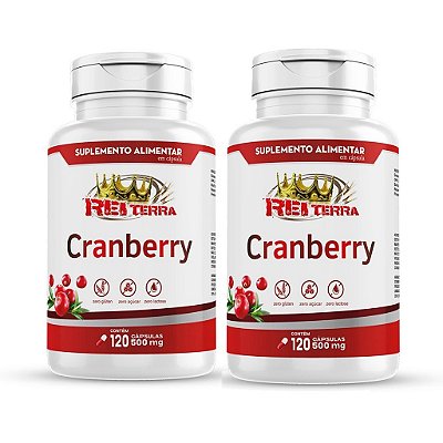 Kit Cranberry 500mg - 2 unidades - Rei Terra