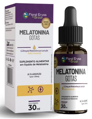 Melatonina Gotas - 30ml - Floral Ervas