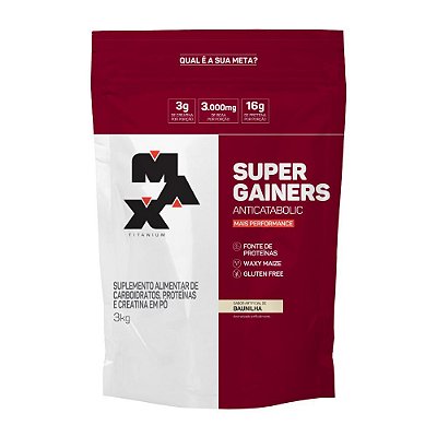 Super Gainers Refil - 3kg - Max Titanium