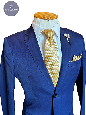 Terno Slim Masculino Azul Navy Corte Italiano Slim T&C