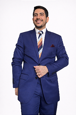 Terno Slim Masculino Azul Navy Corte Italiano Slim T&C