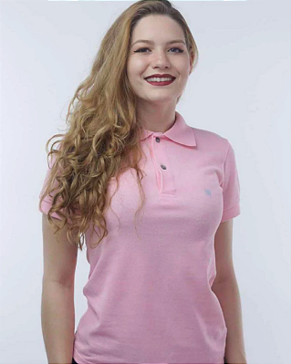 Camisa Polo Feminina Rosa 100% Algodão – Conforto, Estilo e Qualidade Premium