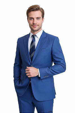 Terno Slim Masculino Azul Boss Corte Italiano Slim T&C