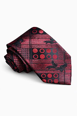 Gravata de microfibra Vermelha 8cm