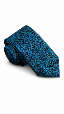 Gravata Azul Petróleo Texturizada Premium – Sofisticação Executiva Ties & Company