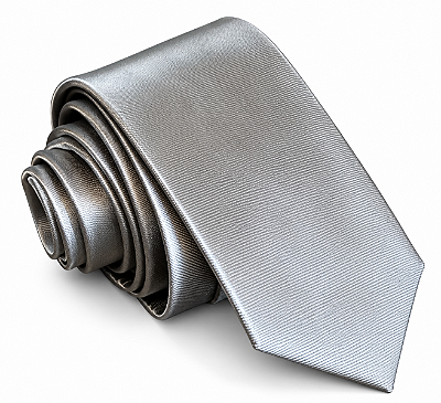 Gravata Masculina Cinza lisa- Elegância e Sofisticação