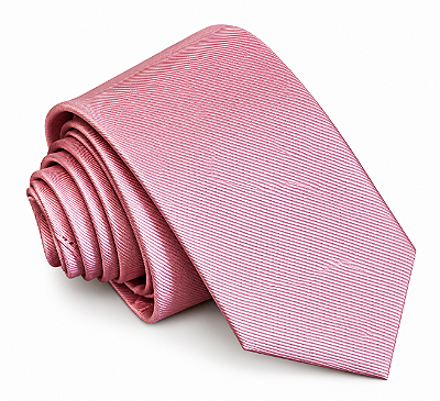 Gravata Masculina Rosa Lisa – Elegância Masculina