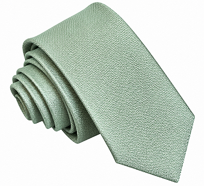 Gravata Masculina Verde-Sálvia Texturizada – | Ties & Company