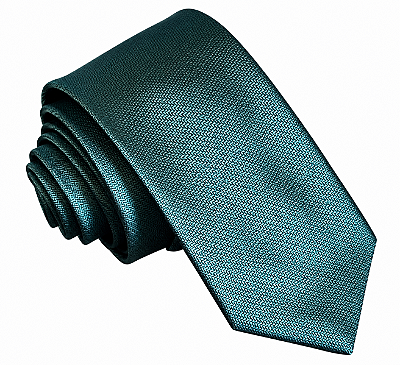 Gravata Masculina Verde-Escura Texturizada Slim – Elegância e Sofisticação | Ties & Company