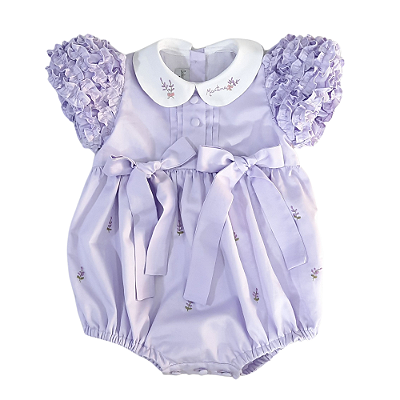 Romper Hortênsia Jardim Lavanda