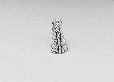 Piercing Nossa senhora da Aparecida cravejado - Prata 925