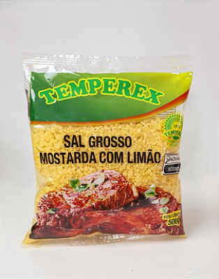 Sal Grosso Mostarda com Limão 500g - Pacote