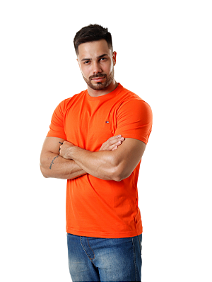 Camiseta Tommy Hilfiger Classic Laranja