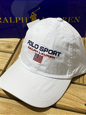 Boné Polo Ralph Lauren Cotton Chino Baseball Sport Branco