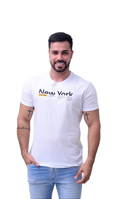 Camiseta Calvin Klein Masculina New York Branca