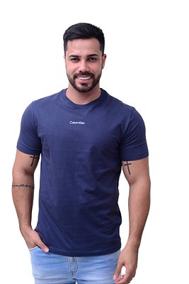 Camiseta Calvin Klein Masculina Sustainable Azul marinho