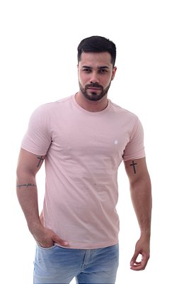Camiseta Von der Volke Masculina Basic Rosa claro