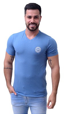 Camiseta Aeropostale New York City Circle Logo Azul