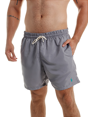 Short Polo Ralph Lauren Masculino Swimwear Chumbo