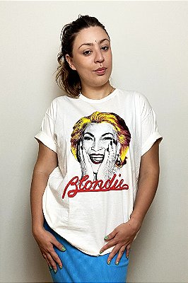 Camiseta Blondie Gracinha por Marko Mello - Off-Whiite