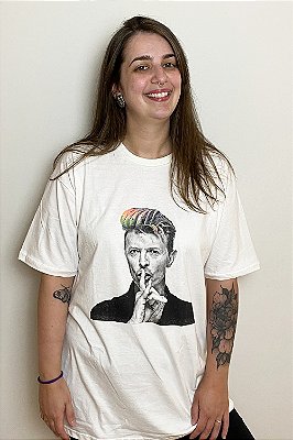 Camiseta Bowie Blindado - Off-White