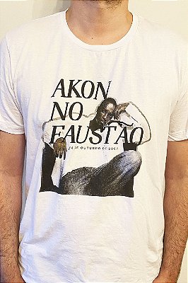 Camiseta Akon no Faustão