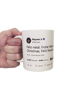Caneca Neymar Feliz Natal