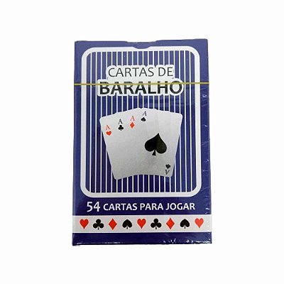 Baralho De Plastico Com Estojo de Papel 2 Jogo Com 54 Cartas Cada