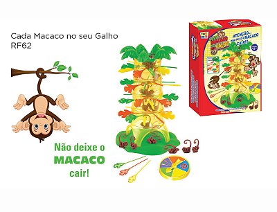 Jogo das cores - Cada Macaco no seu Galho em MDF