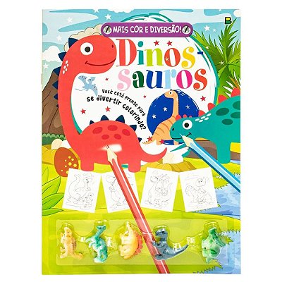 LIVRO PARA COLORIR 101 PRIMEIROS DINOSSAUROS - Brazil Color Photo - Loja de  varejo e serviços